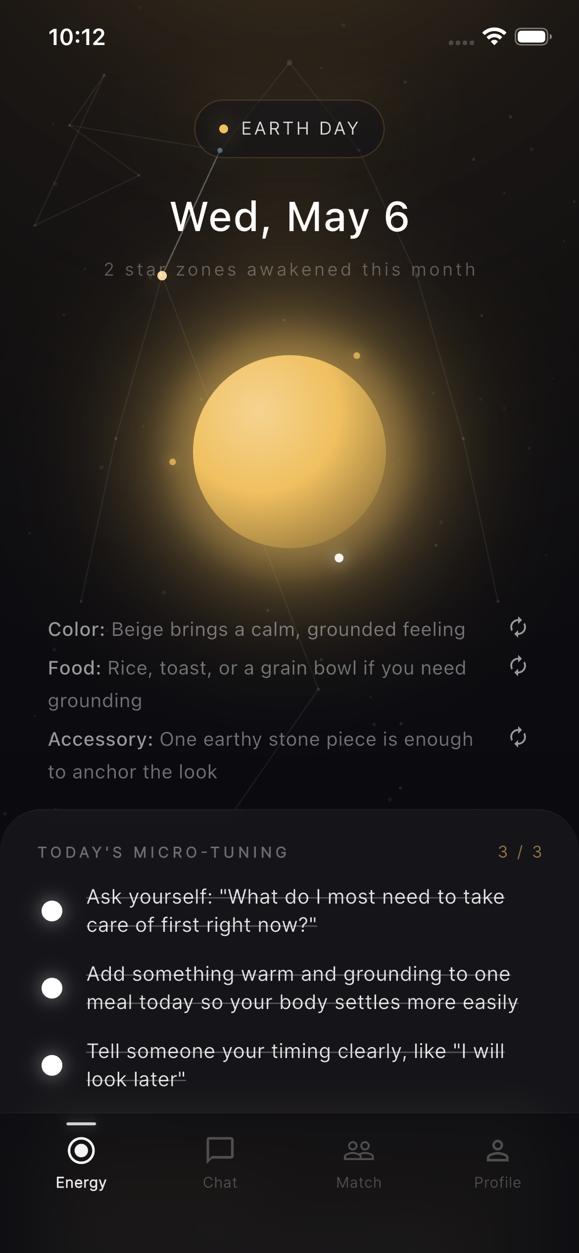 Today's energy reading and 30-second ritual