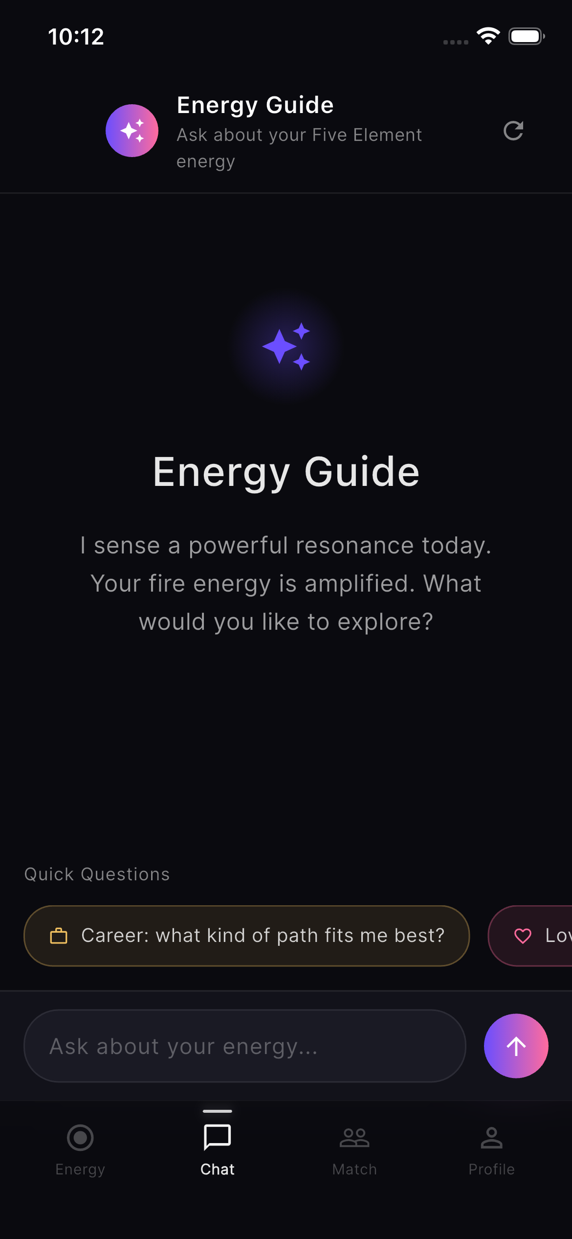 AI Energy Guide chat